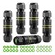 thumbnail image 1 of 5Pc IP68 Waterproof 2 Way 3-Core Junction Box Electrical Cable Connector M16 Wire Range(3.5-10mm), 1 of 5