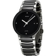 rado women's r30934712 centrix black ceramic bracelet watch