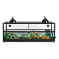 thumbnail image 1 of Hábitat/Terrario de Vidrio QuickBuild para Tortugas Acuáticas, Tamaño de 60 Galones, 1 of 4