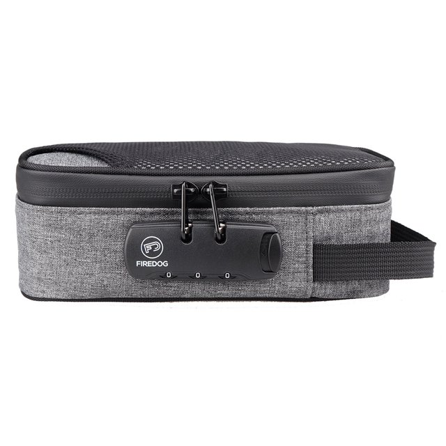 Bolsa de almacenamiento para acampar, bolsa para pipa para fumar cigarrillos, a prueba de olores con estuche con candado (gris) Tmvgtek Para Estrenar