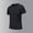 Black, variant on Mens T-Shirt Short Sleeve Muscle Crewneck Slim T Shirt Gym Sports Athletic Tee Shirts for Summer