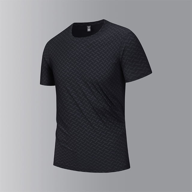 Blusas y camisas de manga corta con cuello redondo para hombre, blusas/camisetas casuales de verano a la moda de color liso con cuello redondo para hombre.