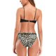 thumbnail image 2 of Mujer Cuello V Crossover Bikini Hombro Floral Impresión Swim Bottoms Dos Piezas Trajes de Baño Negro XL Negro XL Xishao ropa, 2 of 2