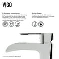 thumbnail image 4 of VIGO Glass Rectangular Vessel Bathroom Sink in Onyx Gray with Niko Faucet and Pop-Up Drain in Chrome, 4 of 10