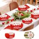 thumbnail image 1 of Platos de Papel Ovalados Navideños, Platos Desechables Grandes de 18 Cm, Suministros para Fiestas Navideñas, Decoraciones Navideñas y Restaurantes., 1 of 6