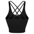 thumbnail image 7 of LELINTA Seamless Short Camisoles Padded For Crisscross Back Women Cami Tank Tops For Women Spaghetti Strap Super Soft, 3 Styles and 15 Colors, 7 of 7