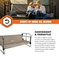 thumbnail image 5 of Disc-O-Bed Extra Large Outdoor Convertible 2 Person Portable Camping Bunk Cots, Tan, 5 of 11