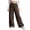 Coffee, variant on Krdevn Girls Solid Elastic Waist Linen Wide Leg Pants Big Patch Pockets 6-7 Years,Pink