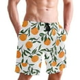 thumbnail image 6 of joogoo Men's Swim Trunks Orange Fruits Beach Shorts with Pockets M, 6 of 6