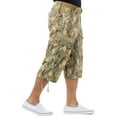 thumbnail image 3 of X RAY JEANS Mens Belted 18" Inseam Below Knee Long Cargo Shorts, Desert Camo, 54, 3 of 5