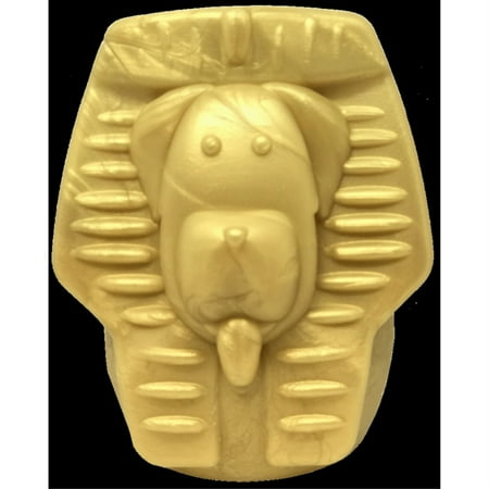 UPC: 0810216025564 | MKB Doggie Pharaoh Durable Chew Toy & Treat Dispenser Gold Medium