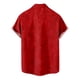 thumbnail image 4 of Camisas Navideñas Para Hombres Botones Casuales Estampado de Playa Turndown Blusa de Manga Corta Odeerbi ODB195102, 4 of 5