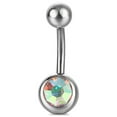 thumbnail image 4 of Titanium Belly Button Rings Belly Rings Belly Piercings Navel Rings Navel Barbell Stud ,5pcs, 4 of 5