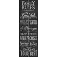 thumbnail image 1 of Beechdale Frames 242951 6 x 18 in. Rustic Pallet Art-Family Rules Wall Art Sign Plaque, 1 of 1
