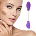 thumbnail image 2 of Unique Bargains 2 Pcs Soft Facial Mask Brush Knife-shaped Purple, 2 of 5