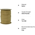 thumbnail image 3 of The Paracord Store Type III 550 cord for Active Outdoors, Heavy Duty Survival Cord for Fishing, Camping & More, Tan 380, 3 of 7