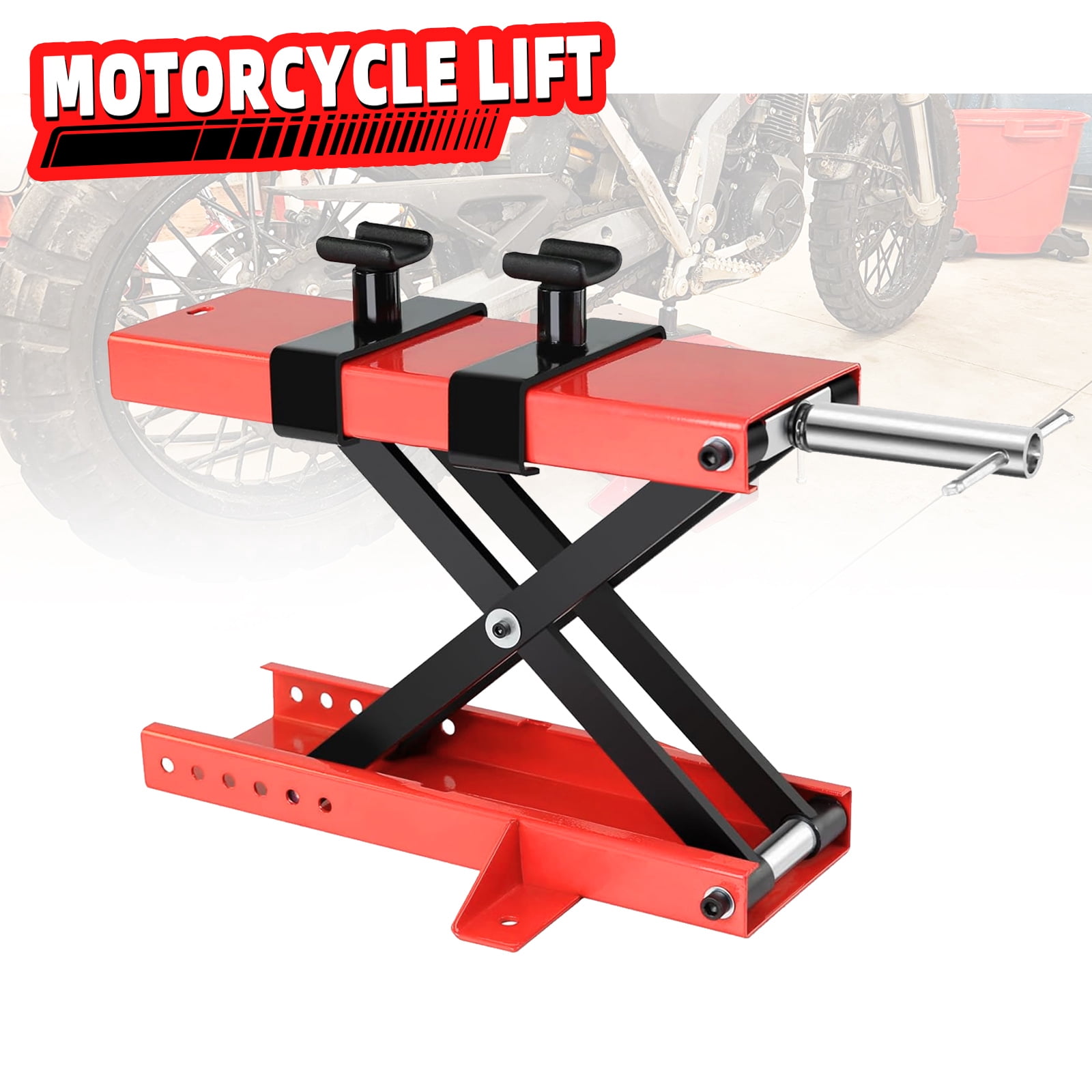 Extreme Max 5001.5044 1100 lb. Motorcycle Scissor Jack for Repair