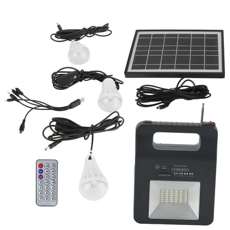 

Emergency Power 3 Bulbs Solar Panel For Area Without Electricity Indoor Outdoor Lighting