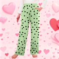 thumbnail image 2 of QATAINLAV Valentine's Day Pants for Boys Girls Wide Leg Sweatpants Kids Elastic Waist Sports Trousers with Pockets Green,4-5 Years, 2 of 7