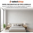 thumbnail image 3 of Papel Tapiz Tipo Piedra Con Adhesivo De 35X38CM Revestimiento Decorativo Para Cubierta De Mueble Encimera Cocina Estante Puertas Paredes Decoracion Hogar (Blanco), 3 of 7