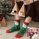 thumbnail image 2 of Christmas Socks Coral Velvet Midtube, 2 of 4