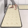 thumbnail image 2 of Kitchen Rugs Sets Of 2,Beige Celestial Pattern Anti Fatigue Kitchen Mat Rugs Non Slip Washable,Decorative Kitchen Floor Mats for Kitchen,Sink,Laundry,17"x47"+17"x47", 2 of 5