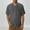 Gray, variant on WIZUTIZ Mens Short Sleeve Button Down Shirt Casual Summer Beach Untucked Vacation Textured Shirts with Pocket