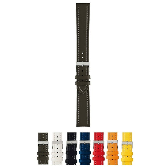 Morellato Tipo Locman Watch Strap - Dark Brown - 18mm - Sandblasted Stainless Steel Buckle - SPORT Collection