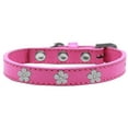 thumbnail image 3 of Dog, Puppy  Pet Widget Fashion Collar, "Silver Flower", 3 of 10