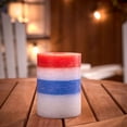thumbnail image 5 of Luminite Red, White, and Blue Color Changing Citronella Candle Pillar with LED Lights, 5 of 5