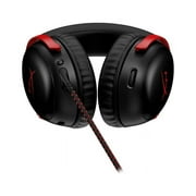 HyperX Cloud III – Wired Gaming Headset, PC, PS5, Xbox Series X|S, Angled 53mm Drivers, DTS Spatial Audio, Memory Foam, Durable Frame, Ultra-Clear 10mm Mic, USB-C, USB-A, 3.5mm – Black/Red