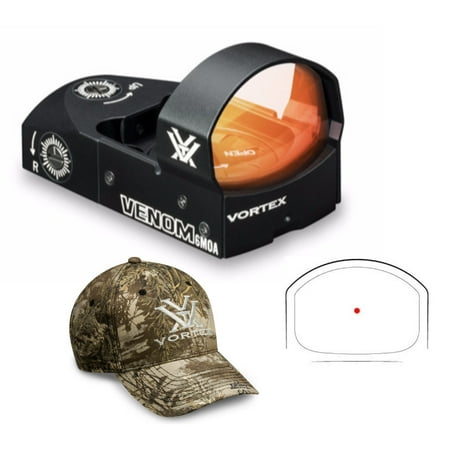 Vortex 6 MOA Venom Red Dot Sight with Vortex Hat (Realtree Max-1 XT