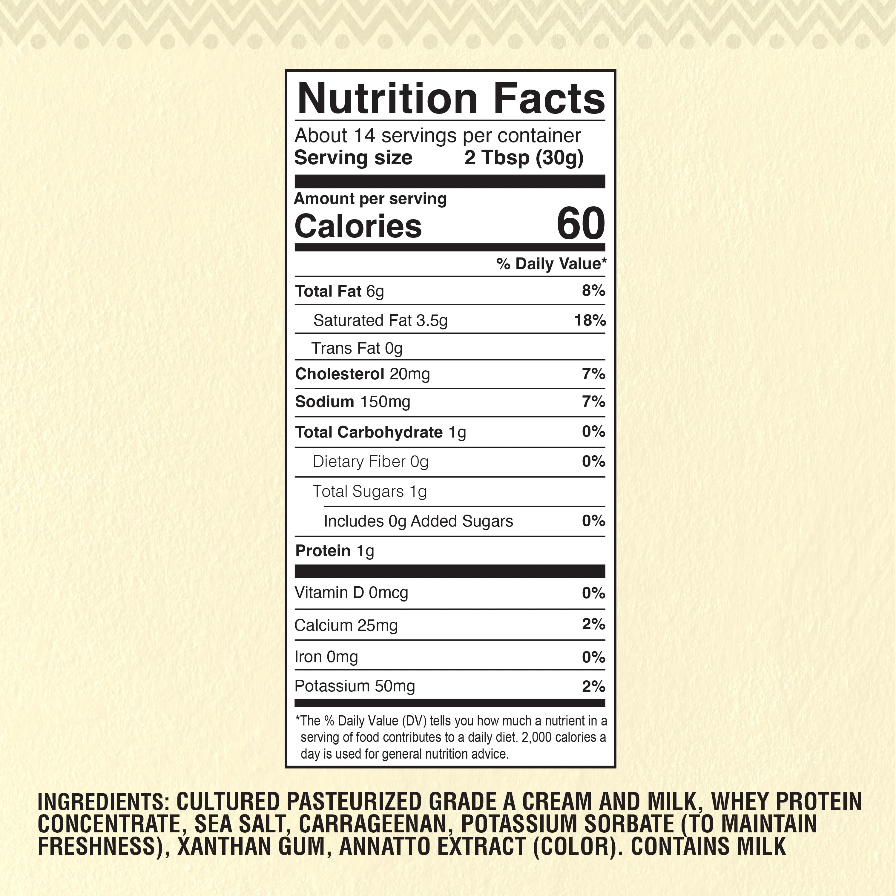 Cacique Ranchero Crema Con Sal Sour Cream, 15 oz Jar (Refrigerated)