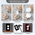 thumbnail image 3 of Yayeee Blank Wall Plate Cover 1-Gang 4.5"x2.7" Home Unused Decorative Outlet, Beautiful Floral, 3 of 7