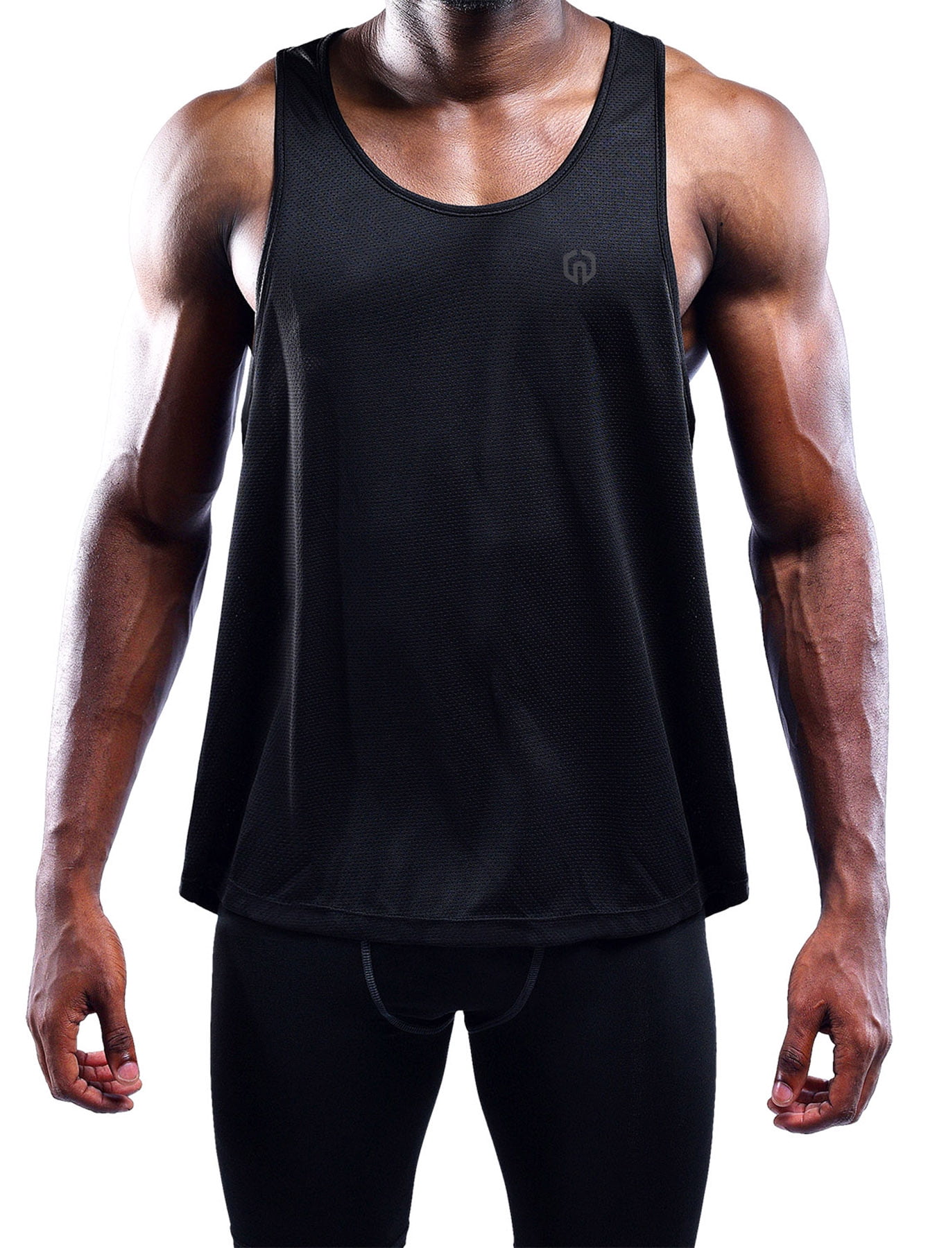 NELEUS Mens Muscle Gym Tank Top Dry Fit Y-Back Sleeveless 3 Pack,Black+Gray+Red,US Size XL