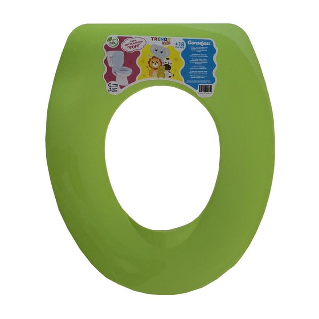 Tapa Entrenadora Para Baño Trendy Kids Puff Verde