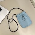 thumbnail image 3 of Women Soft Cloth Drawstring Shoulder Bag Nylon Crossbody Phone Bag (Ladies Portable Casual Bag), 3 of 10