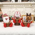 thumbnail image 6 of Christmas Candy Basket Storage - Santa Claus Reindeer Snowman Candy Bowl Dish for Holiday Table Desk Decor, Christmas Decoration Sugar Container Gift, 6 of 9