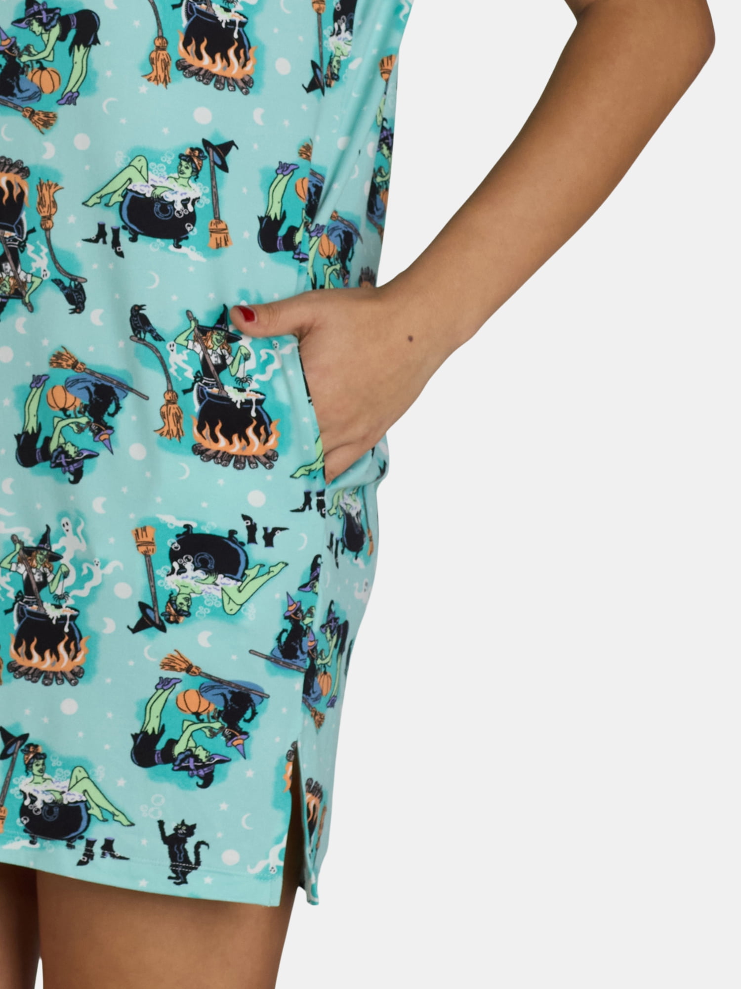 Women's Halloween Witch Sleepshirt Top by Way to Celebrate