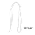 thumbnail image 2 of MERRYHAPY 1 Pair Fashionable Shoelace White Polyester Round Decorative Durable Easy Fastening for Everyday Use, 2 of 8