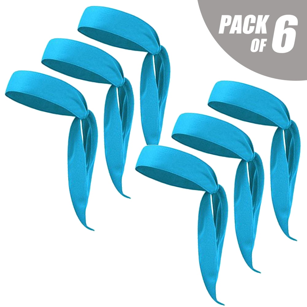 6pcs Sports Head Ties NonSlip Headbands Sweatbands Bandana for Women