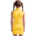 thumbnail image 7 of YUEHUA Girls Tennis Golf Dress Sleeveless Athletic Half Zipper Outfits Built-in Bra Pickleball Sleeveless Athletic Dress Workout Aged 4-14Year, 7 of 7