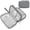Grey, variant on QenASHaing Travel Cable Organizer Pouch, Double Layer Electronic Accessories Carry Case for Cords Chargers Phone and Earphones