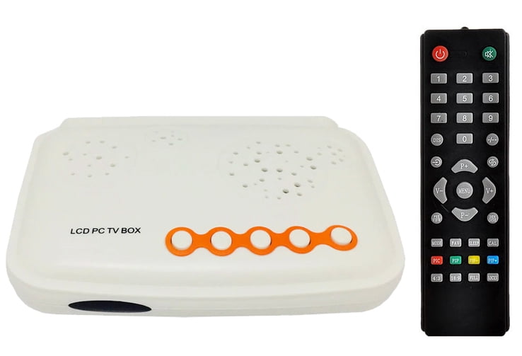 Universal TV tuner RF Coax Composite Video To VGA Converter Switch With