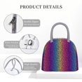 thumbnail image 4 of Disketp Leopard Neon Rainbow Gradient Bolsa Térmica para Almuerzo, Lonchera con Abertura Amplia y Gran Capacidad, Organizador Reutilizable para Mujeres, Hombres y Adultos, 4 of 6