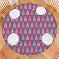 thumbnail image 2 of Round Picnic Table Cloth 100% Waterproof & Oil Proof, Elastic Fitted Table Cover for 36"-44" Round Tables, for Dining, Camping, Outdoor, 2 of 7