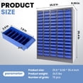thumbnail image 6 of Zhuotong Steel Frame Parts Storage Cabinet, Heavy-Duty Tool Organizer with Labels & Dividers, Small Parts Bin, Multi-Drawer Cabinet for Garage, Auto Repair & Workshop, 6 of 7
