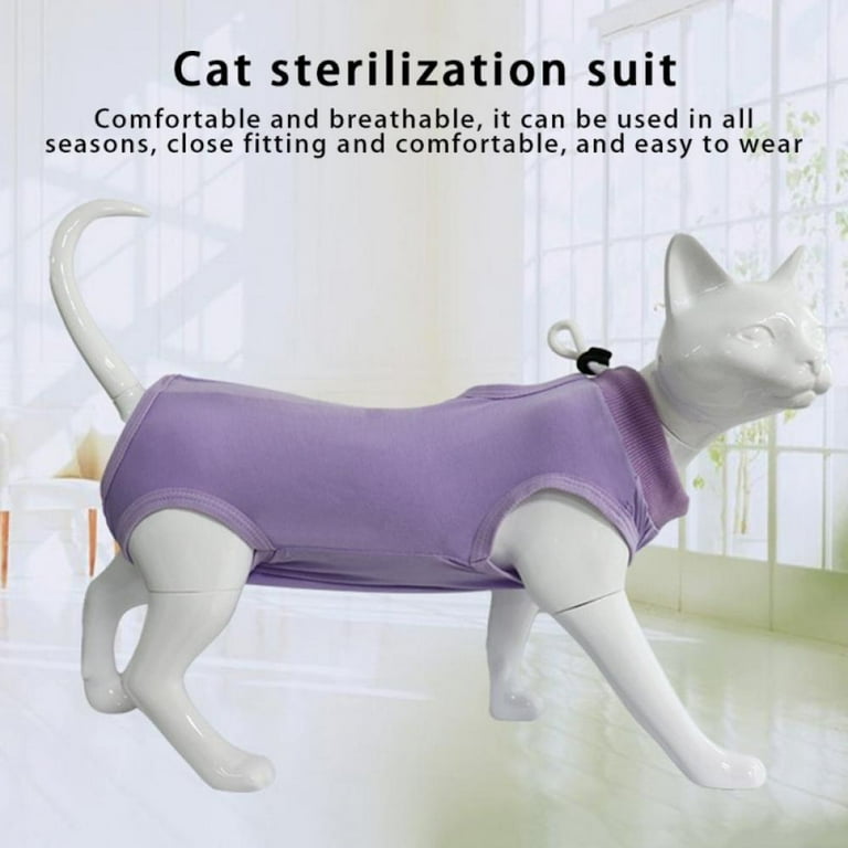 Hazel Tech Cat Recovery Suit Spay Surgery Or Skin Diseases Alternative Cat Cone Walmart