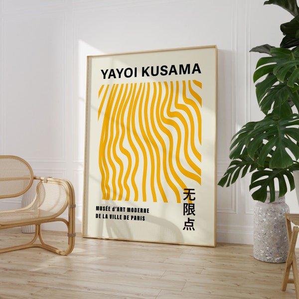 Yayoi Kusama Exhibition Wall Art Print