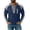 #04 Navy, variant on Men's Colorblock Hoodie, Henley Collar Pullover, Casual Long Sleeve Sweatshirt, Button Drawstring for Vacation Work Leisure, Light Blue XL